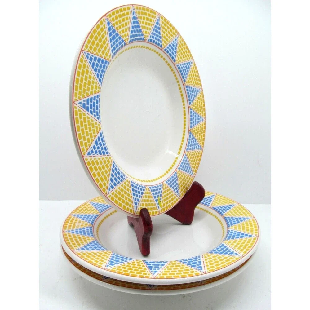 Pier 1 Ceramica quadrifoglio Italy rimmed soup bowls Bundle of 3